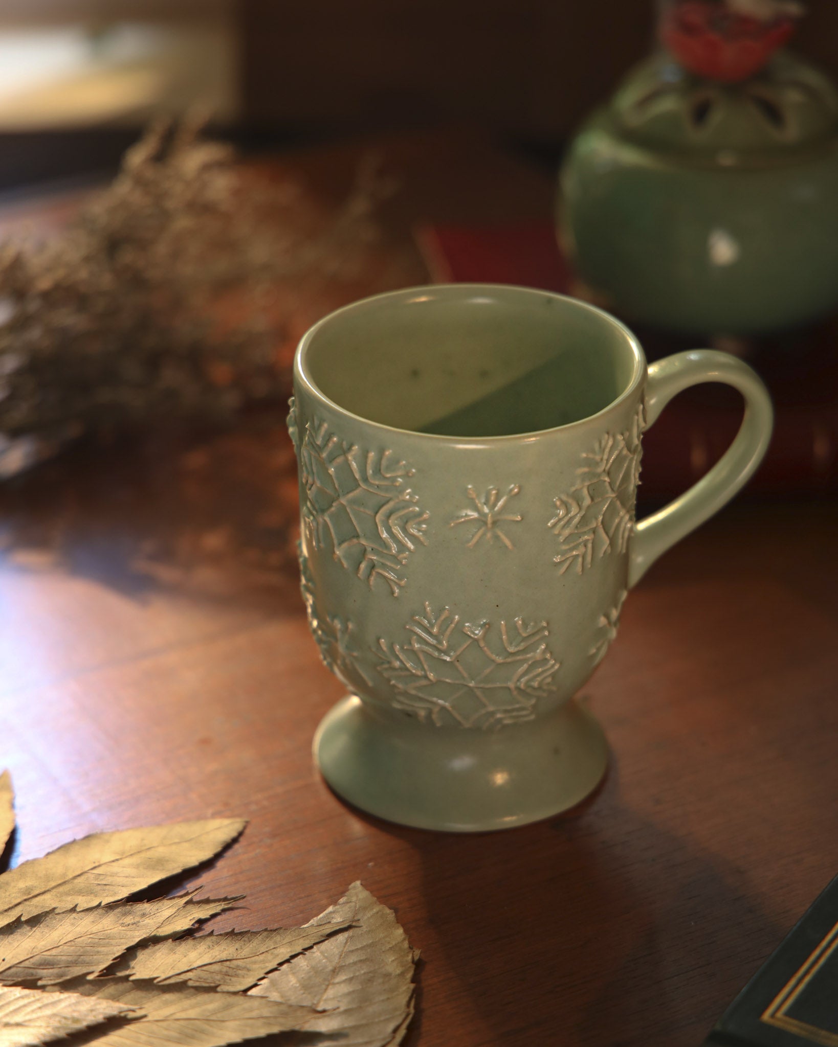 Snowflake Stoneware Mug