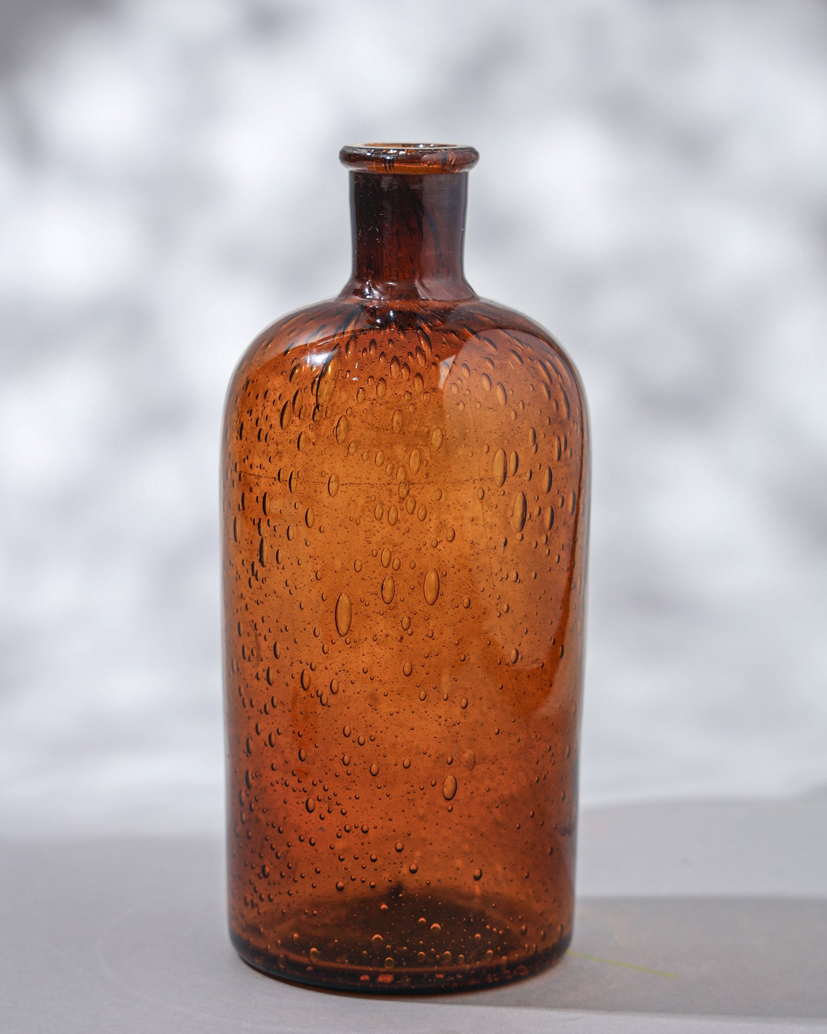 bubble glass, coloured glass, minimal flower vase
