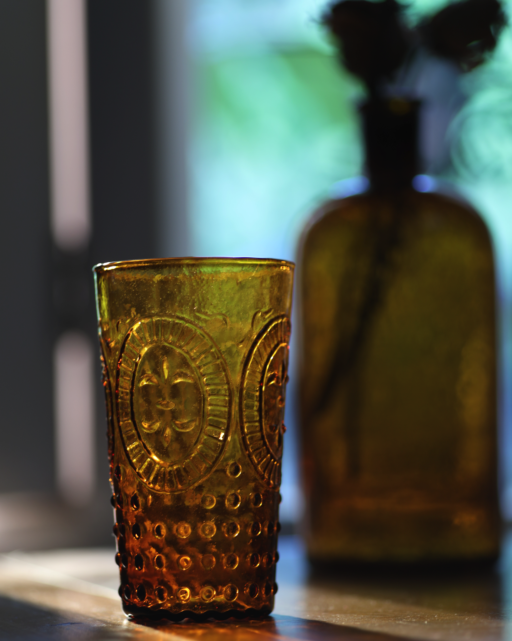 coloured glass, pot glass, drinking glasses