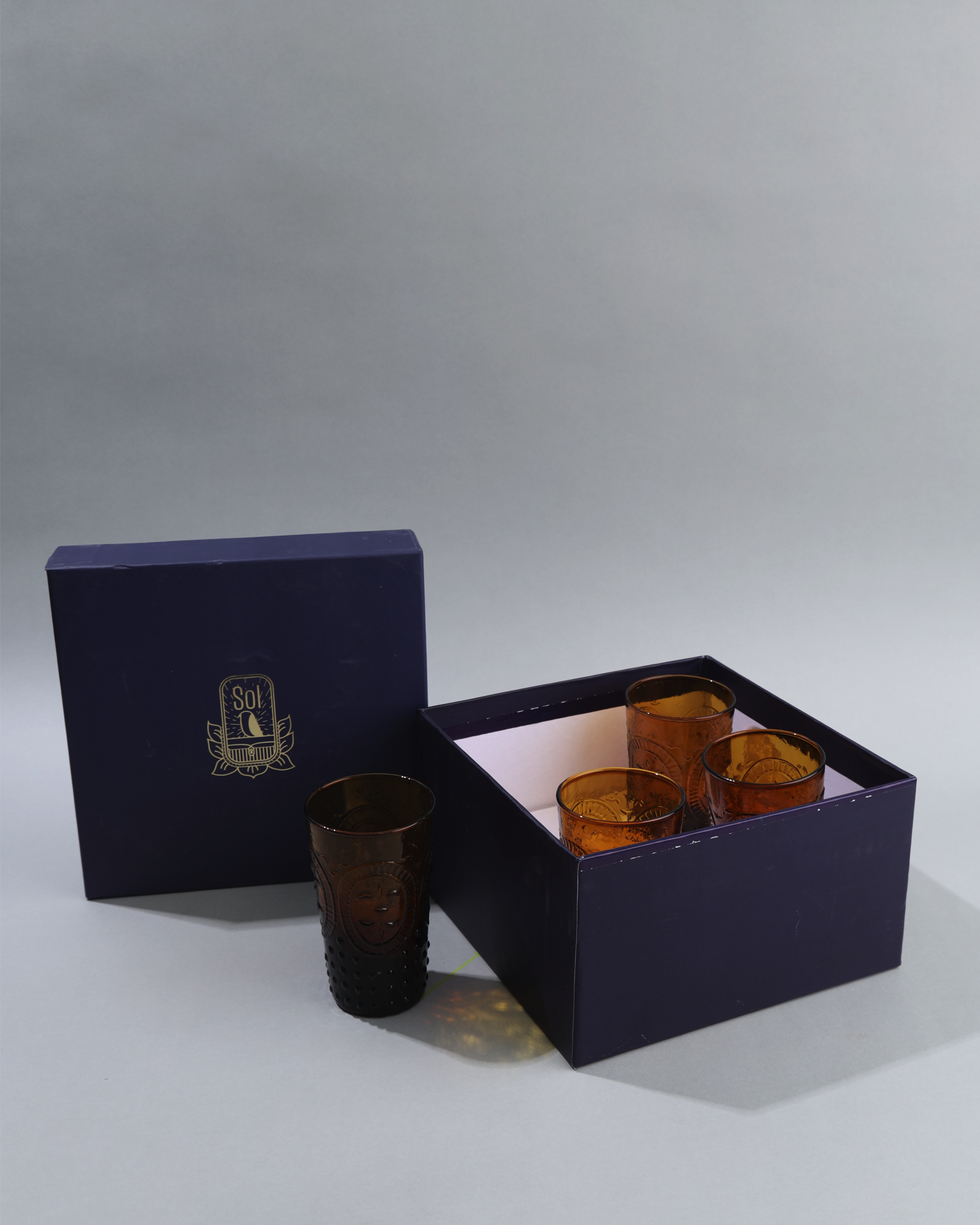 Fleur De Lis- Set of 4 glasses