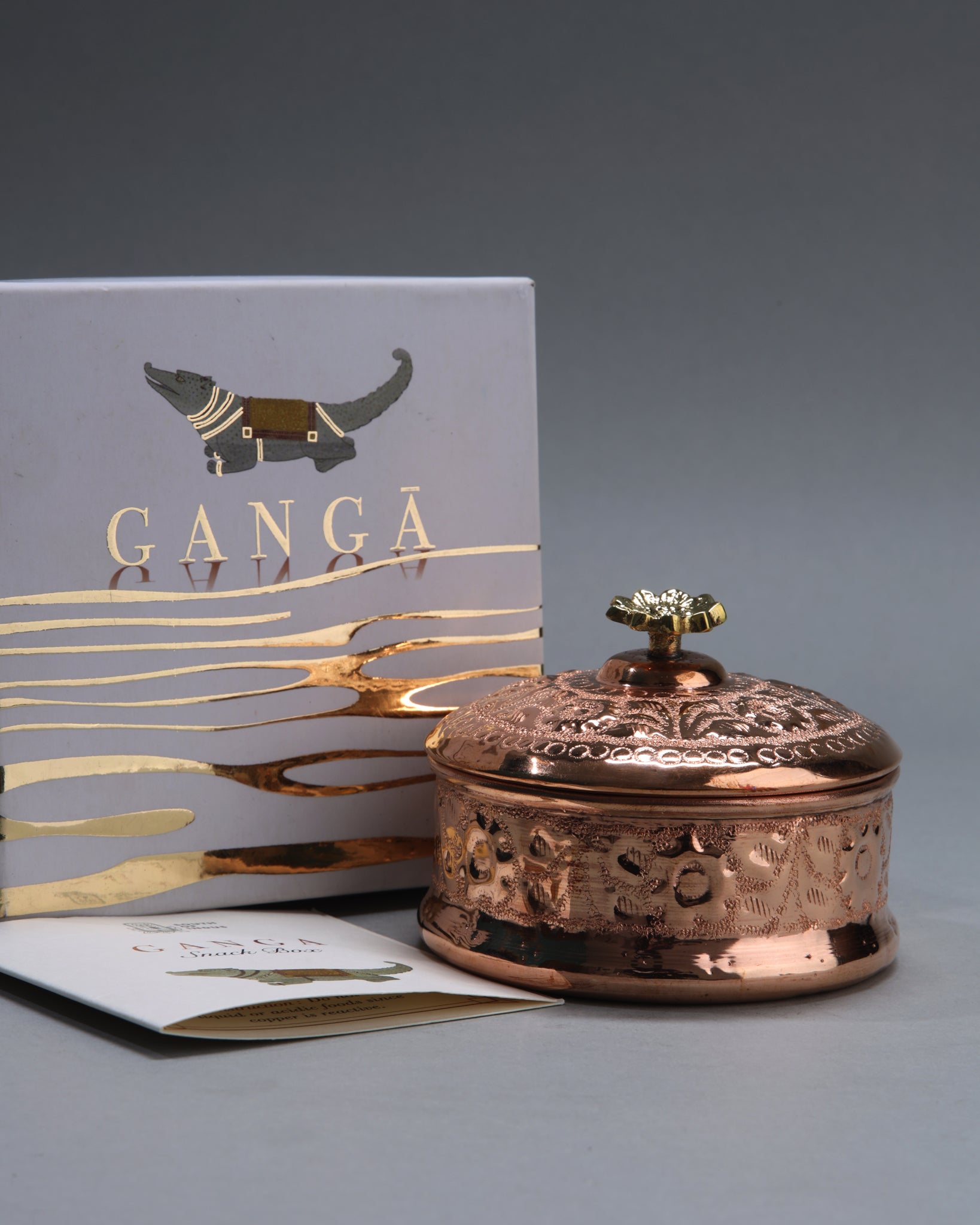 copper, snack box,trinket box