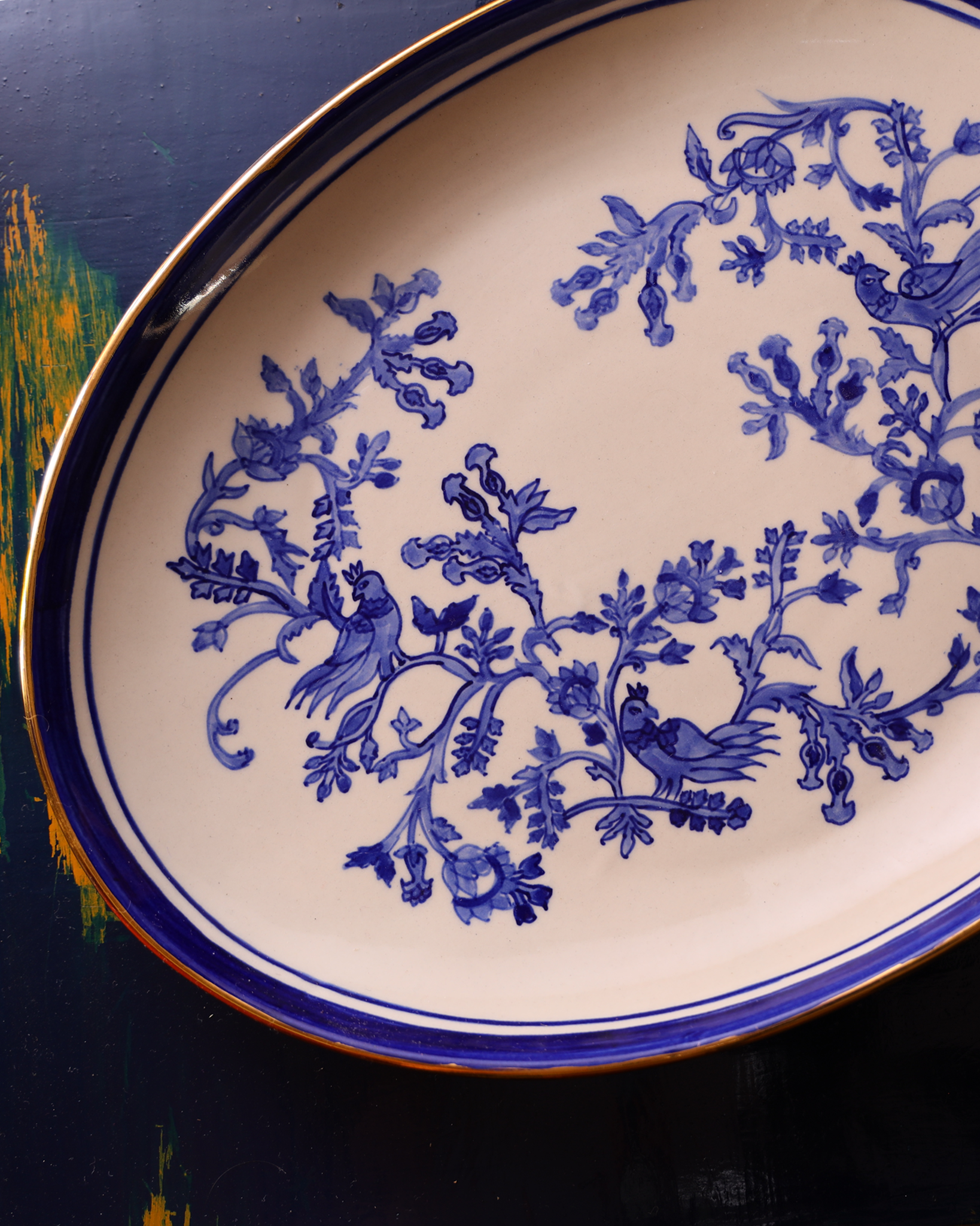 Shah-e-Bulbul Painted Wall Plate