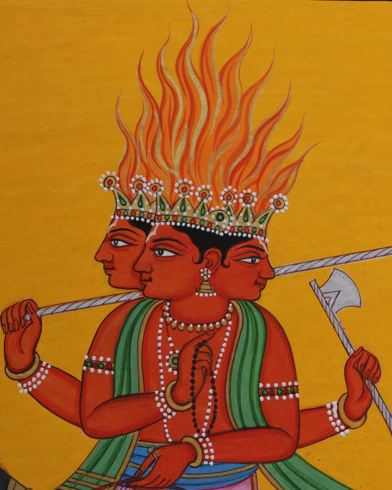 Agni- Kangra Painting