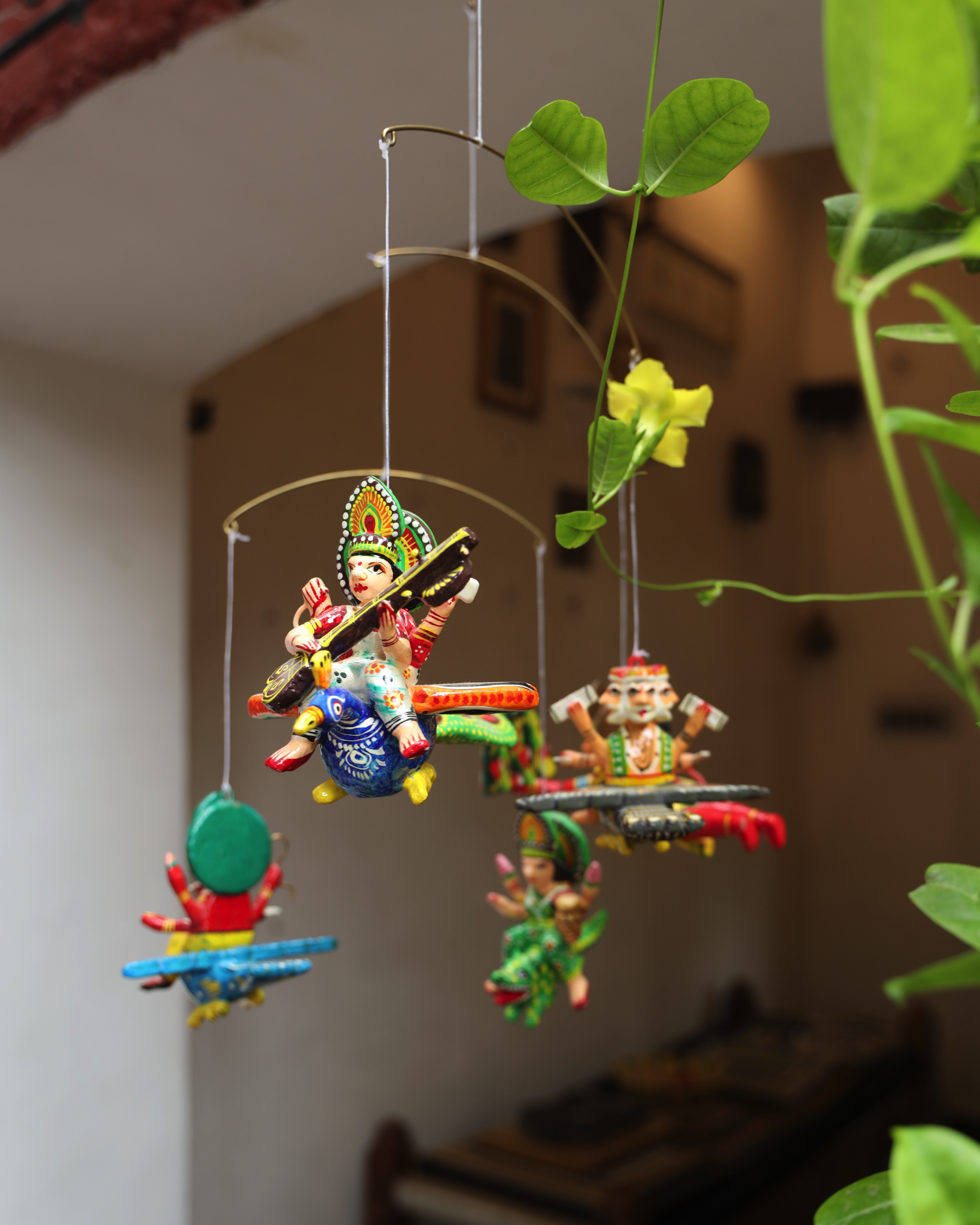 Varanasi Lacquerware, Varanasi artform, colourful hanging