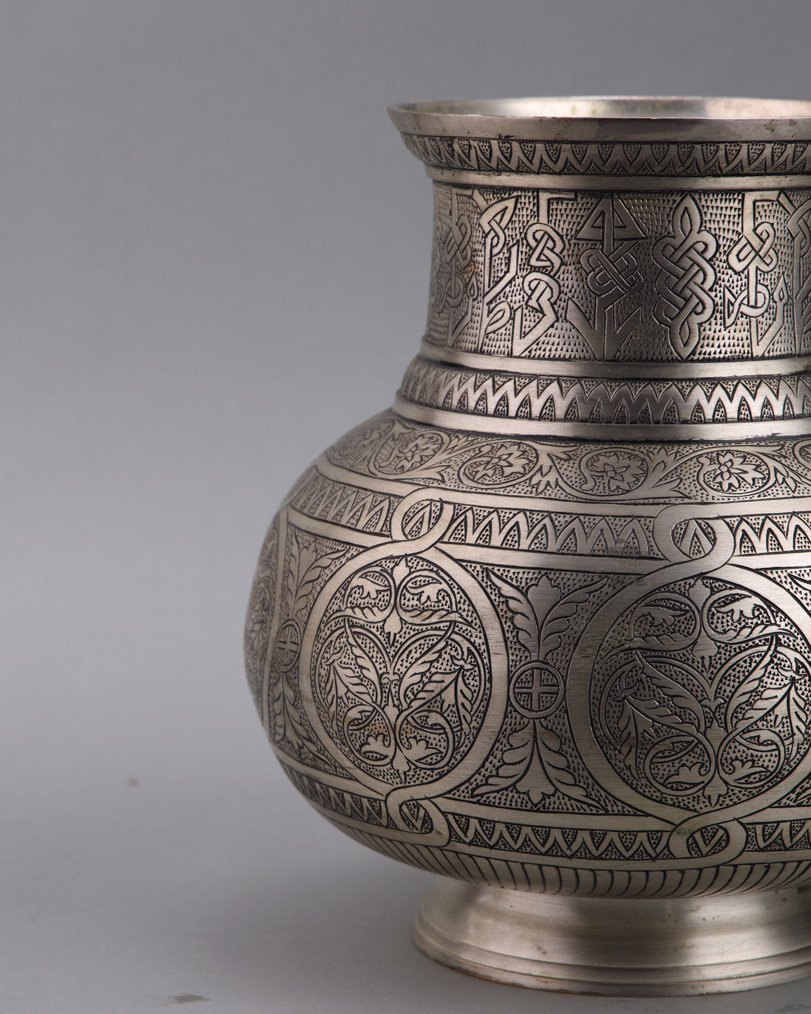 Persia vase, Islamic vase, Hand etching, silver vase, flower vase, luxury ase