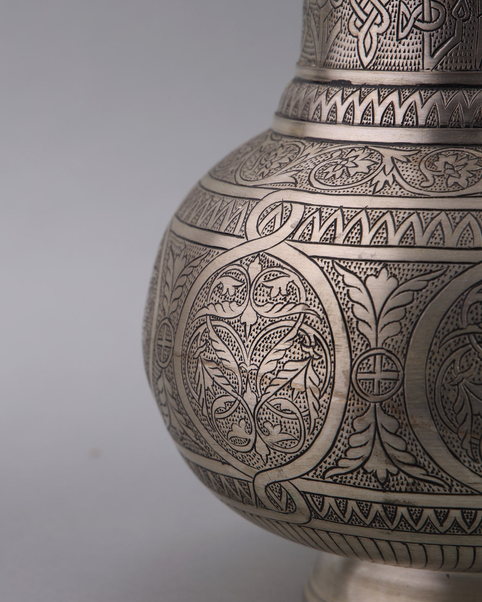 Persia vase, Islamic vase, Hand etching, silver vase, flower vase, luxury ase
