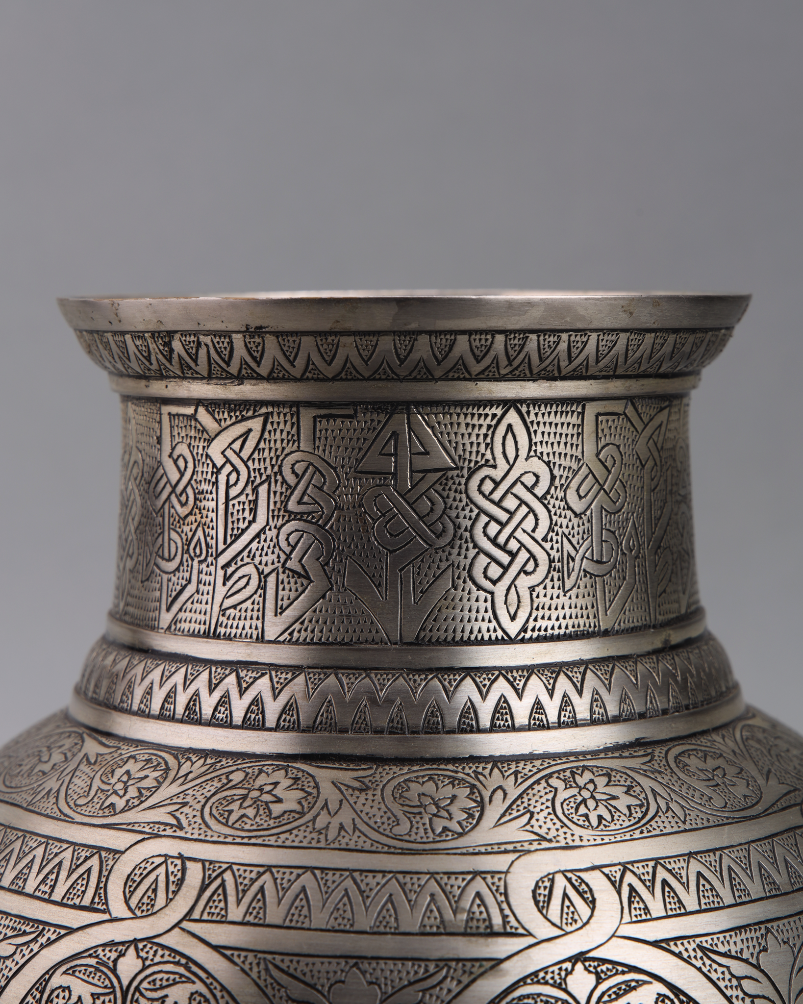 Persia vase, Islamic vase, Hand etching, silver vase, flower vase, luxury ase