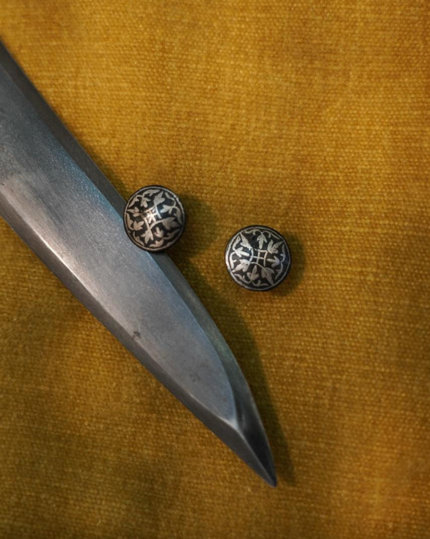 Dhal - Silver Koftgari Cufflinks