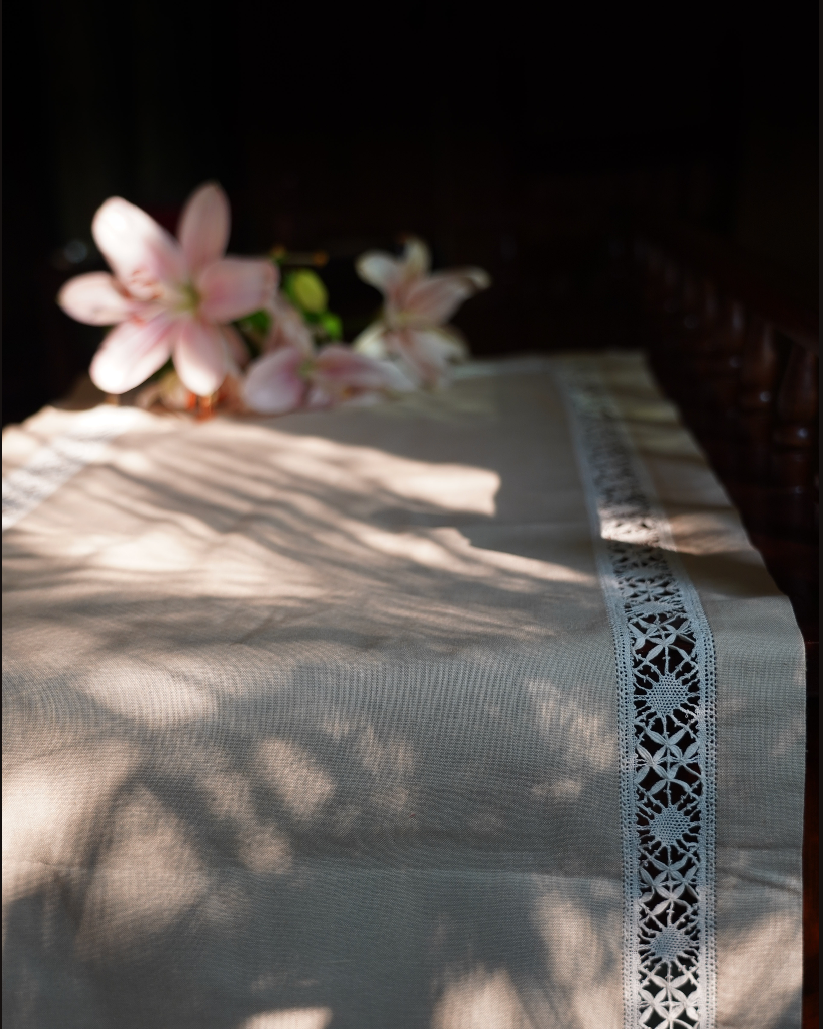 Terrence Bobbin Lace Table Runner