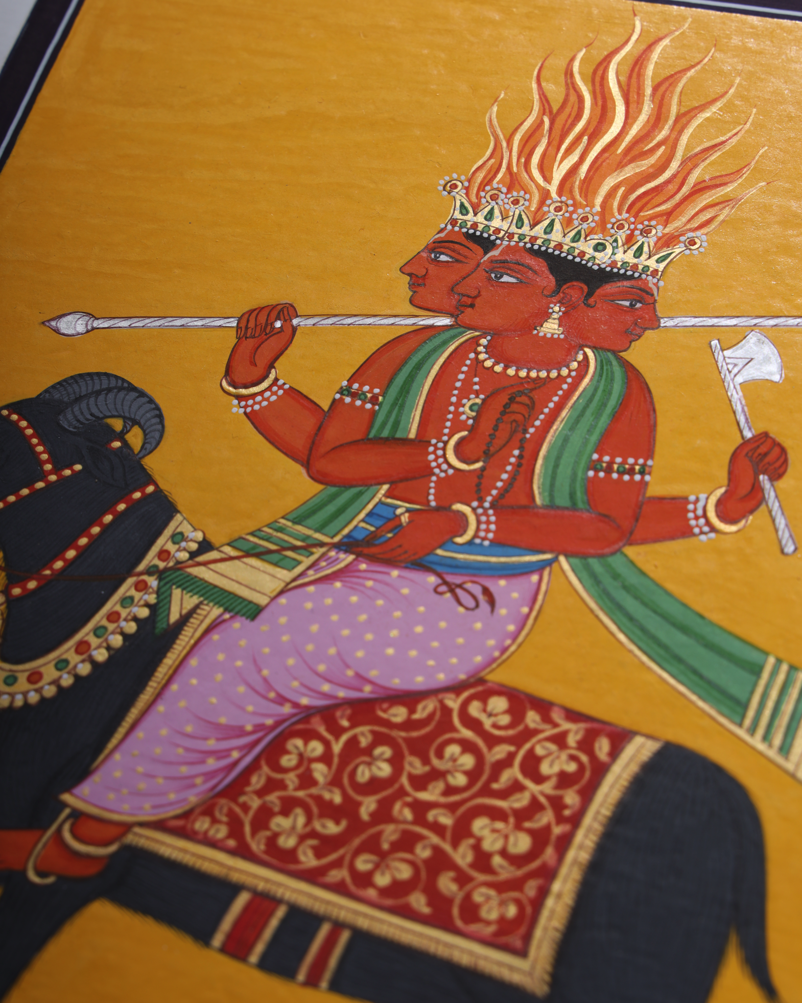 Agni- Kangra Painting