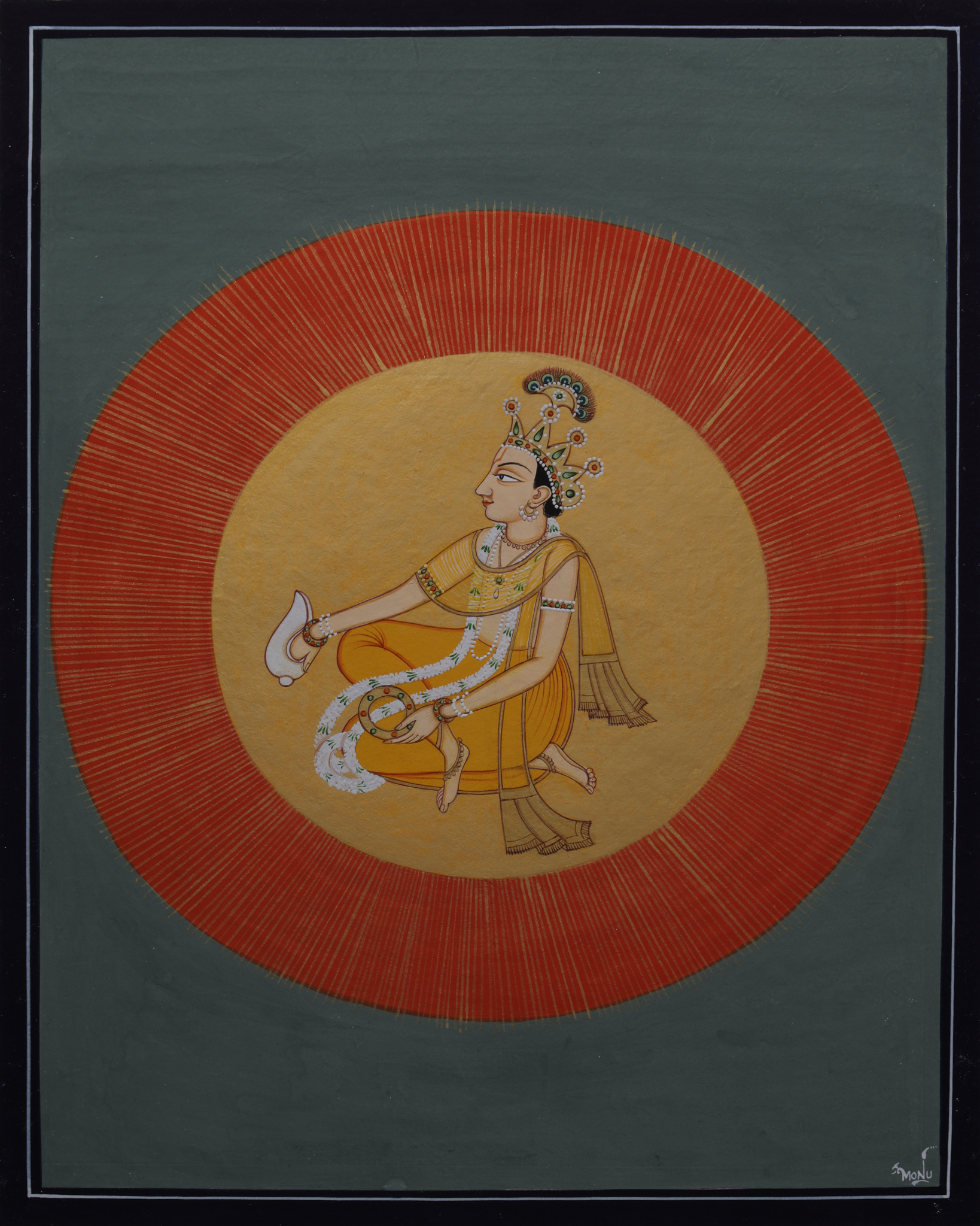 Surya- Kangra Painting