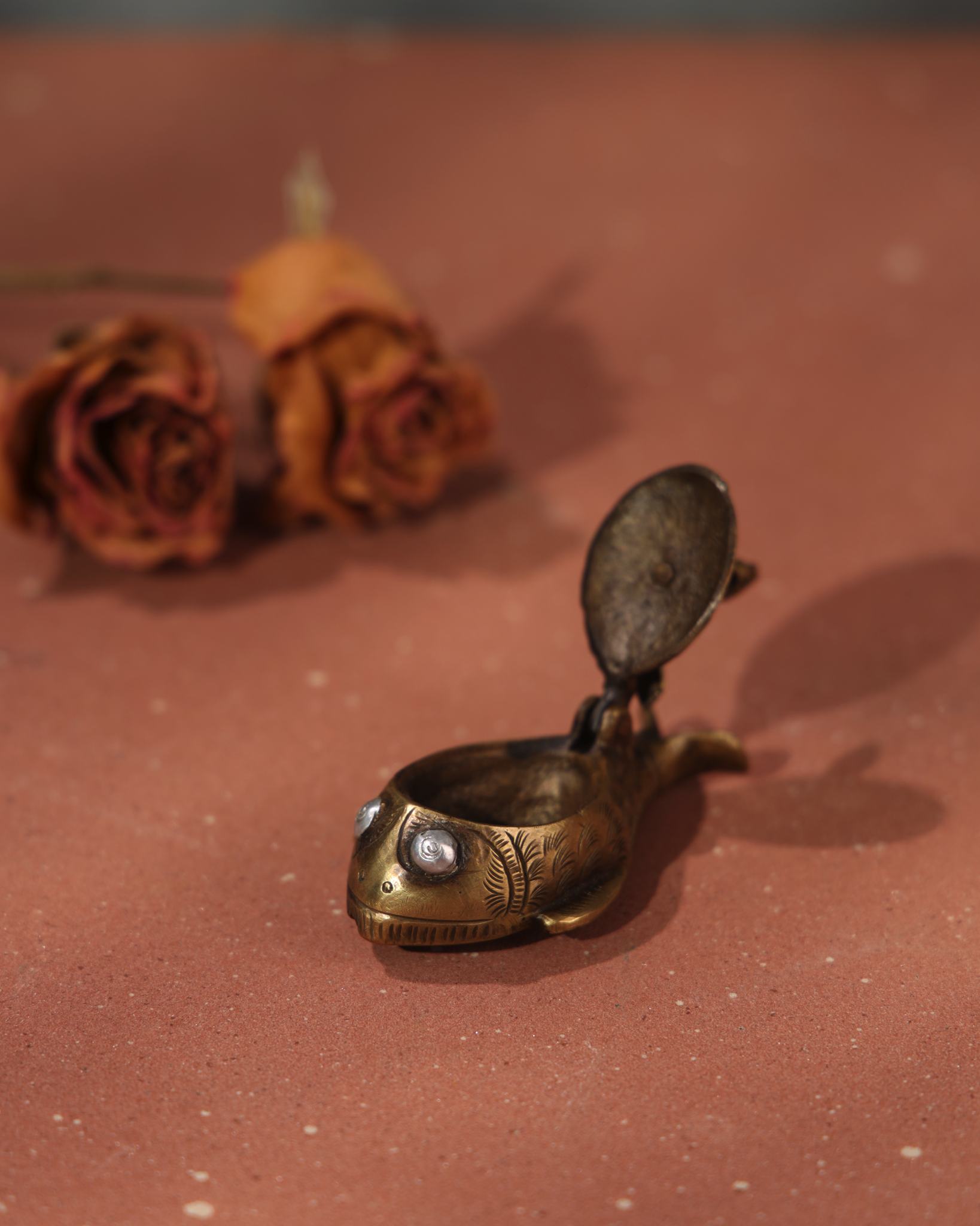 Brass boxes, tiny box, trinket box, tika box, Mahoba brassware
